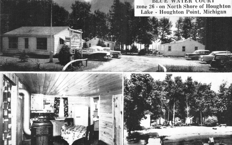 Blue Water Court - Vintage Postcard (newer photo)